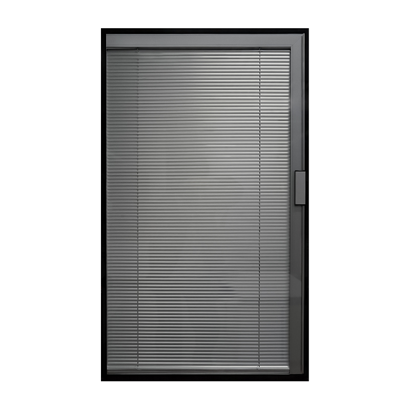 深圳市三鑫智能科技有限公司-中空百葉-磁控百葉（單邊L框單手柄）｜磁吸單手控百葉｜L框極簡設計，指尖輕推即停